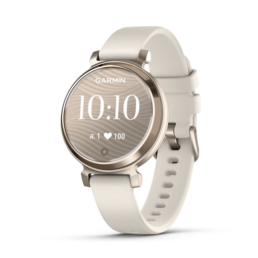 Garmin Lily 2 Sport Cream Gold with Coconut Silicone Band