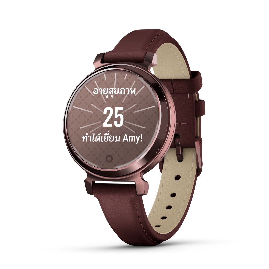 Garmin Lily 2 Classic Dark Bronze with Mulberry Leather Band