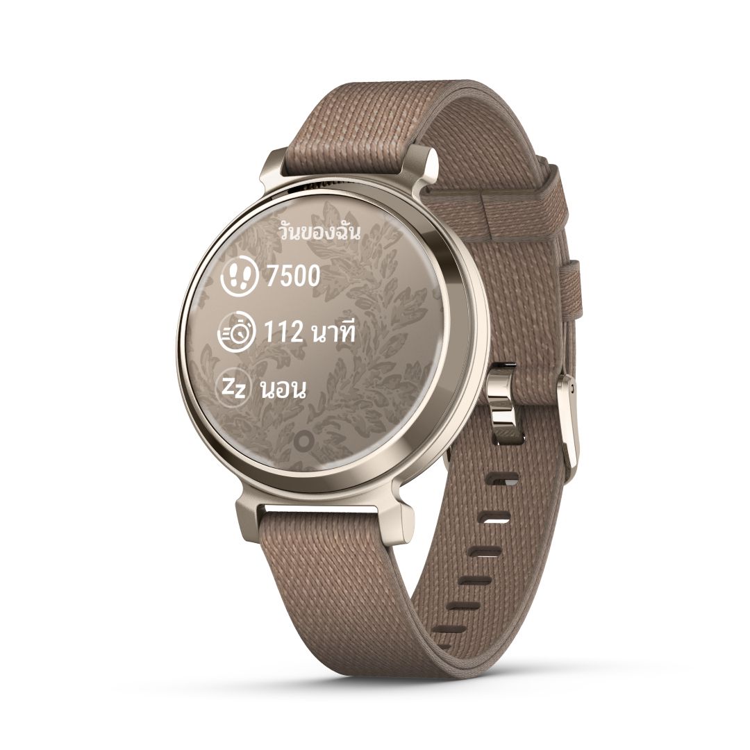 Garmin Lily 2 Classic Cream Gold with Coffee Fabric Band