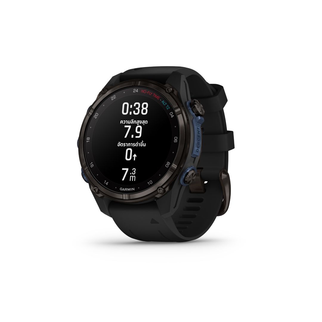 Garmin Descent Mk3i 43mm Carbon Gray DLC Titanium with Black Silicone Band