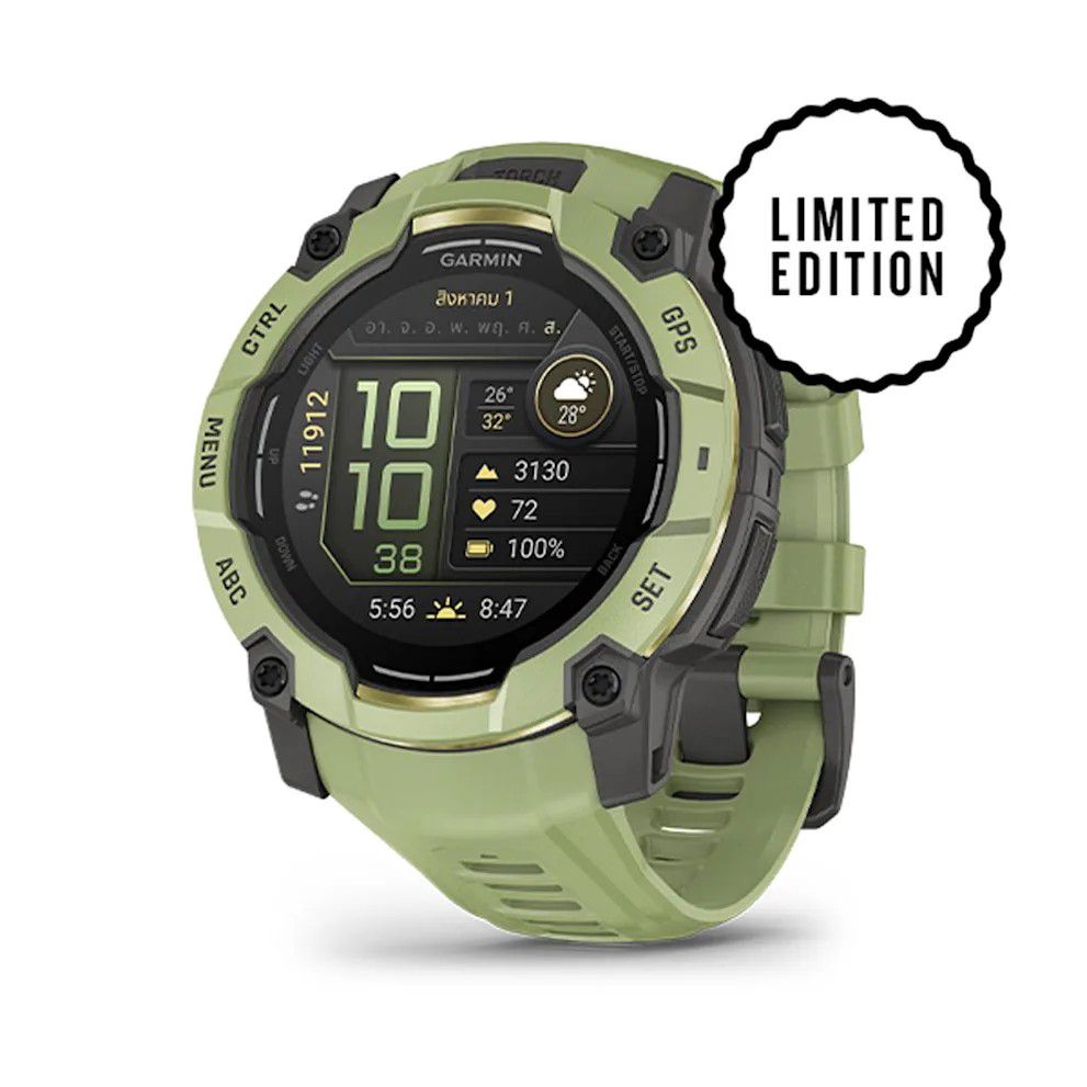 Garmin Instinct 3 – 50 mm, AMOLED Fern Green with Fern Green Band Alpine Rush Collection