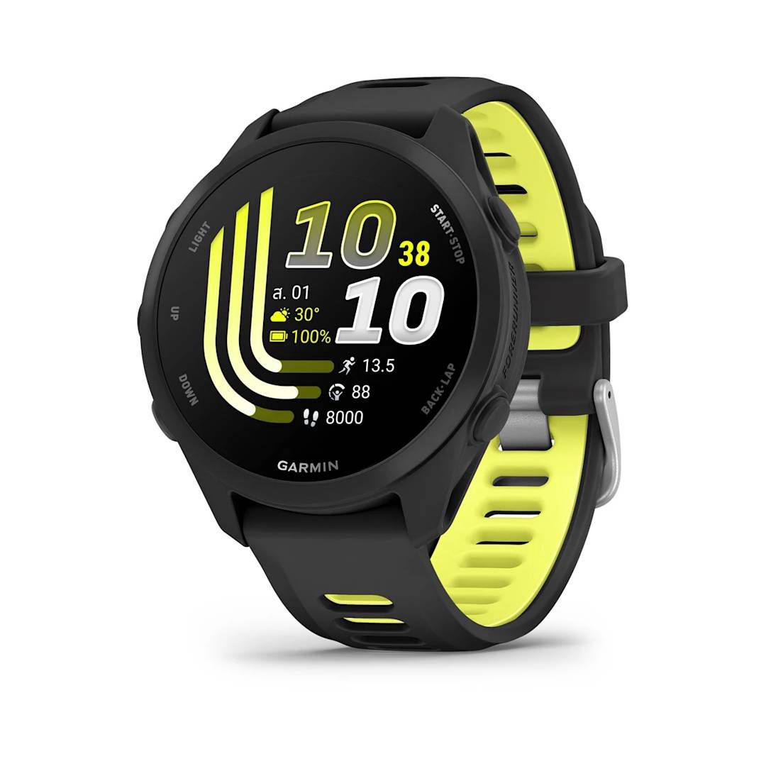 Forerunner 170 Black with Black/Amp Yellow Band
