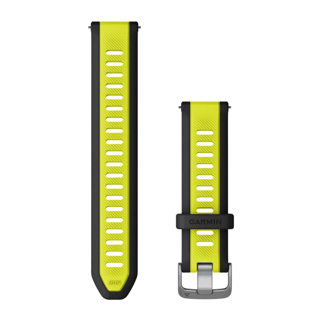 Garmin Forerunner 165 Quick Release Bands Black/Amp Yellow (20 mm)