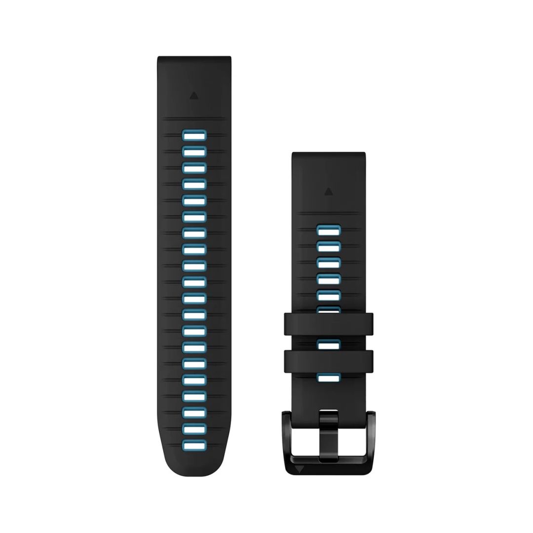 Garmin Fenix 7 Pro 22mm QuickFit Black/Cirrus Blue Silicone Band