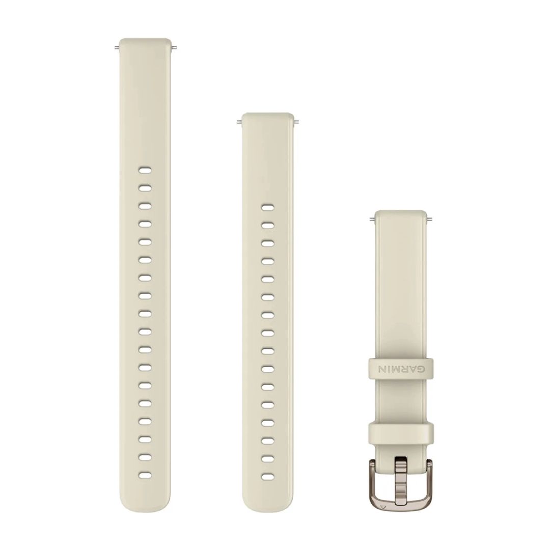 Garmin Lily 2 Quick Release (14 mm) Coconut Silicone with Cream Gold Hardware