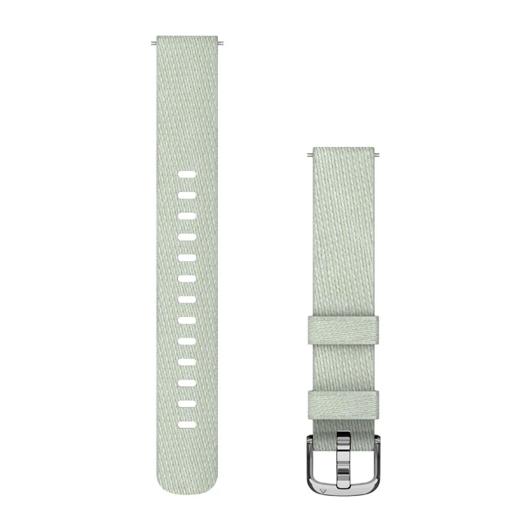 Garmin Lily 2 Quick Release (14 mm) Sage Grey Nylon with Silver Hardware