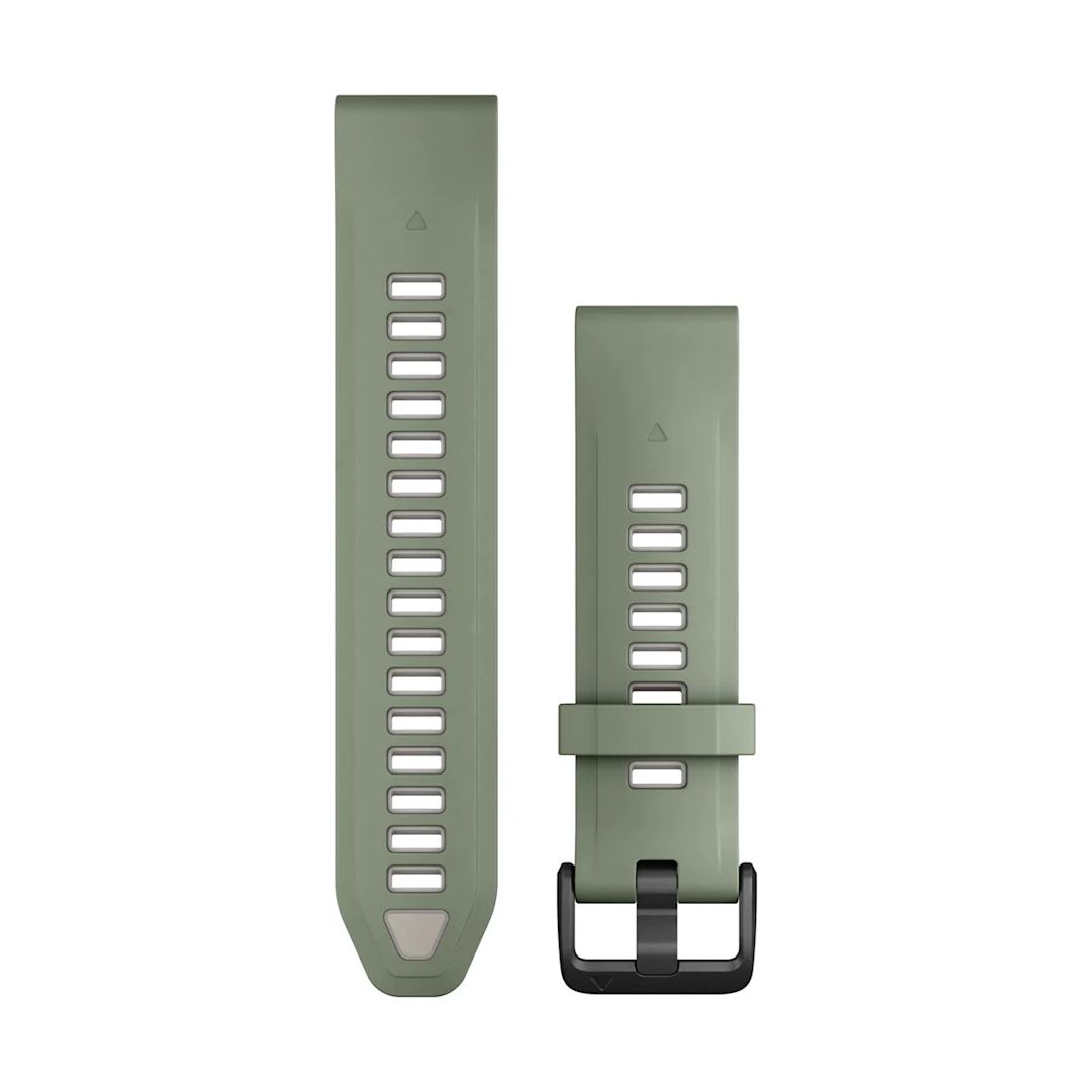 Garmin Fenix 8 QuickFit 20mm Watch Bands Willow/Fog Gray Silicone