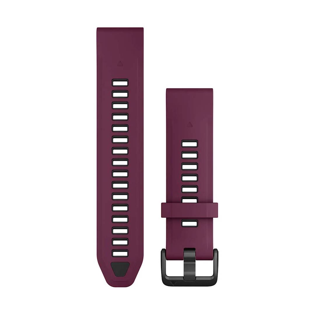 Garmin Fenix 8 QuickFit 20mm Watch Bands Merlot/Graphite Silicone