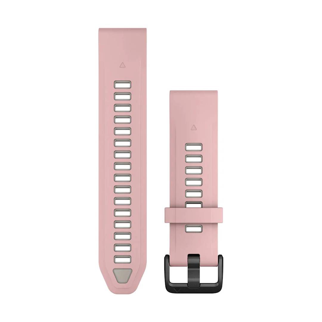 Garmin Fenix 8 QuickFit 20mm Watch Bands Dust Rose/Fog Gray Silicone