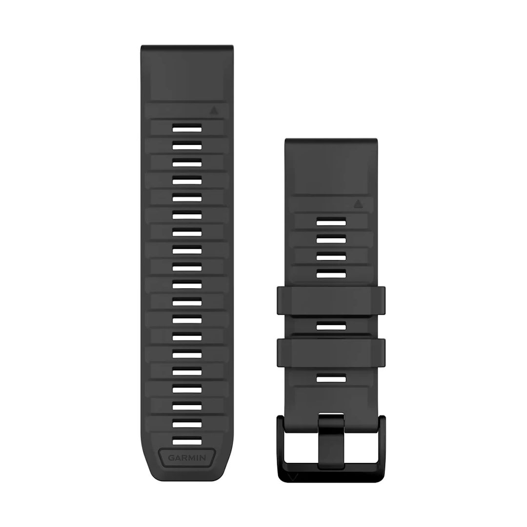 Garmin Fenix 8 QuickFit 26mm Watch Bands Graphite Silicone