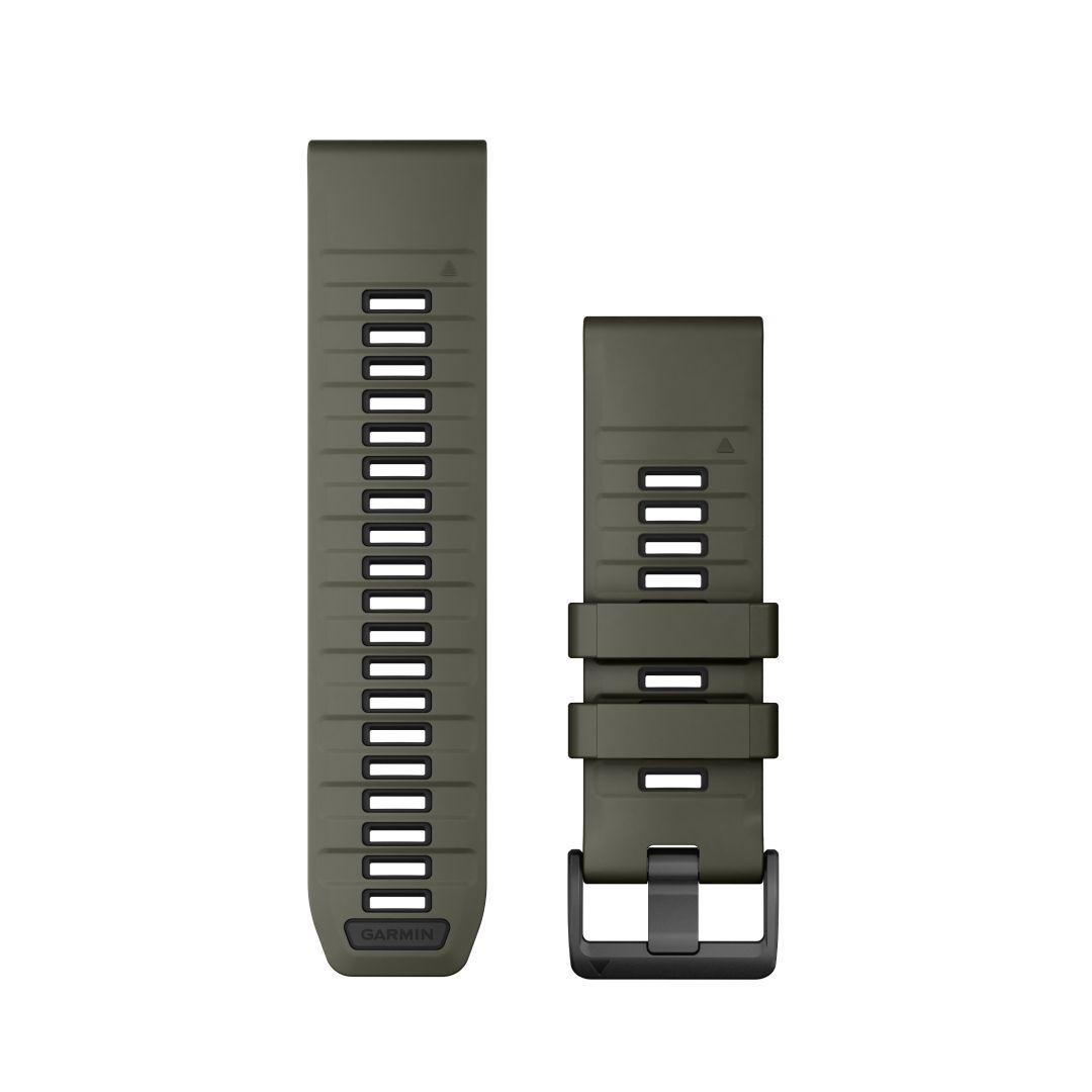 Garmin Tactix 8 QuickFit 26 Watch Bands Olive Drab/Black Silicone