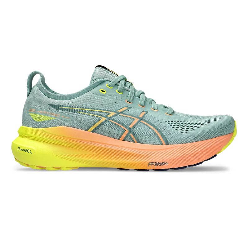 Asics Men’s Gel-Kayano 31 Paris Light Celadon/Safety Yellow รองเท้าวิ่ง