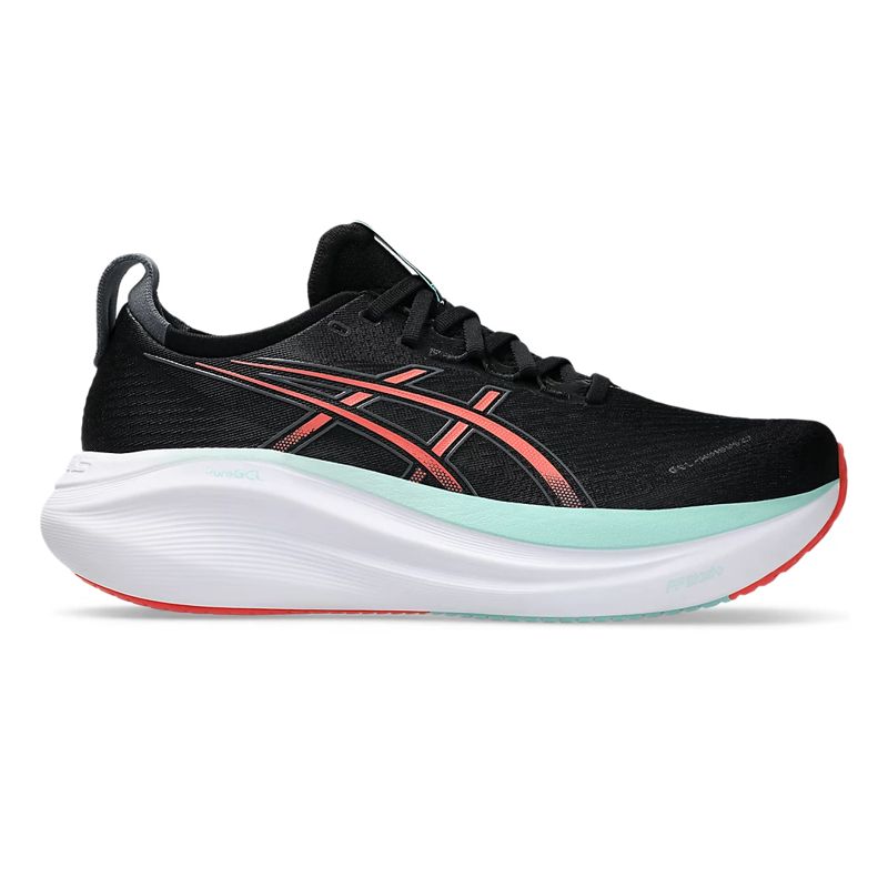 Asics Men's Gel-Nimbus 27 Black/Coral Reef รองเท้าวิ่งซัพพอร์ต