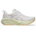 Asics Men's Novablast 5 Wide White/Fawn | รองเท้าวิ่งชายพื้นนุ่มเด้ง หน้ากว้างพิเศษ 1