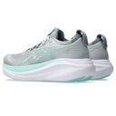 Asics Women's Gel-Nimbus 27 Wide Piedmont Grey/Illuminate Mint รองเท้าวิ่งผู้หญิงหน้ากว้าง 3