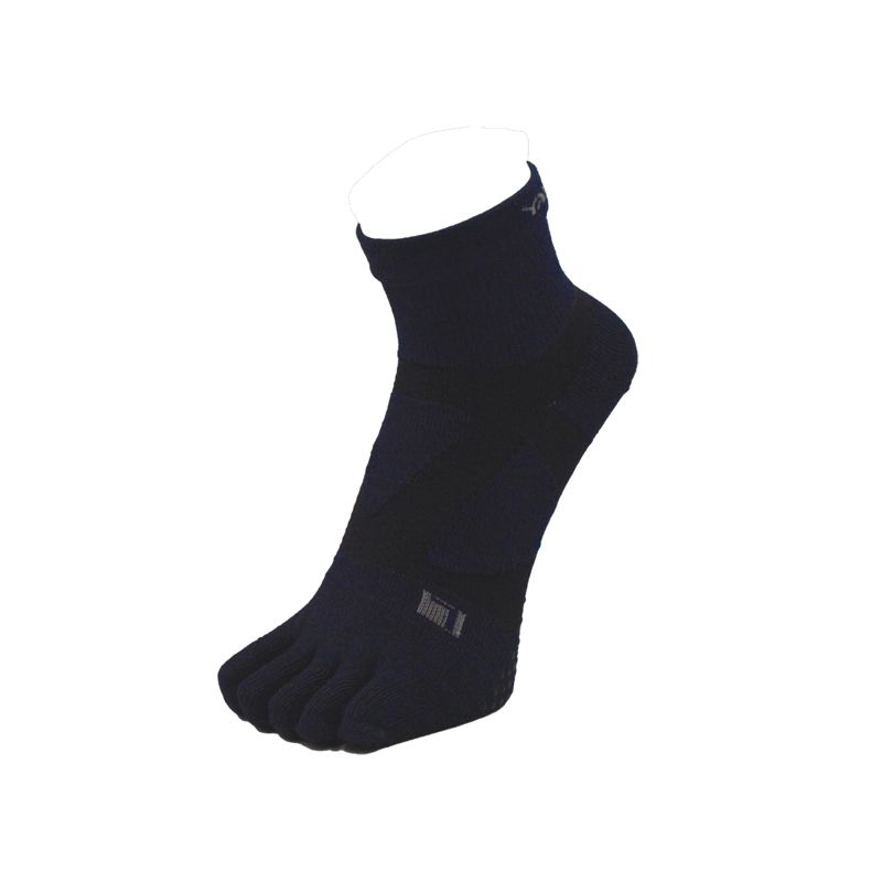 YAMAtune Spider Arch Middle 5Toe Anti-Slip Dots Heather Black Navy ถุงเท้าแยกนิ้ว