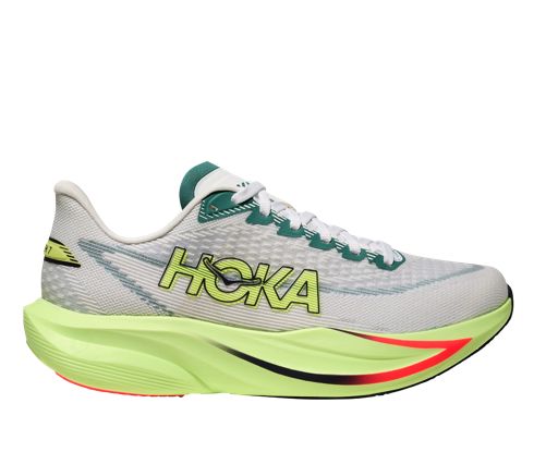 รองเท้าวิ่ง HOKA Mach 7 Wide ผู้หญิง สีฟ้า‑เหลืองนีออน