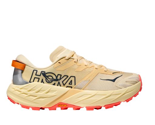 Hoka Women's Speedgoat 7 Wide Vintage Yellow / Neon Flame รองเท้าวิ่งเทรล