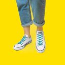 Xpand Original No-Tie Flat Lacing System-Teal เชือกรองเท้าแบบไม่ต้องผูก 3