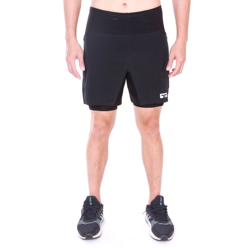 Training Lab Man's Running Shorts 7” 2 in 1 Impact Shorts กางเกงวิ่ง 7 นิ้ว