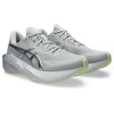 Asics Men's Novablast 6 Platinum Platinum/Glow Green รองเท้าวิ่งผู้ชายสายซัพพอร์ตเด้งนุ่ม 2