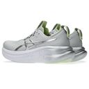 Asics Women's Gel-Nimbus 28 Platinum Platinum/Glow Green รองเท้าวิ่งผู้หญิง 3