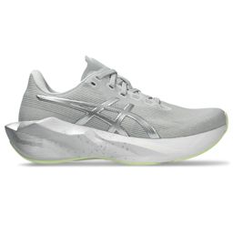 Asics Women's Novablast 6 Platinum Platinum/Glow Green รองเท้าวิ่งสายเด้งนุ่มสำหรับผู้หญิง