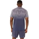 Asics Men's Seamless SS Top Lavender Grey/Indigo Fog เสื้อวิ่งผู้ชาย 2