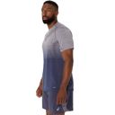 Asics Men's Seamless SS Top Lavender Grey/Indigo Fog เสื้อวิ่งผู้ชาย 3