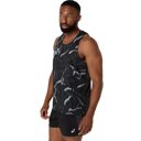 Asics Men's Road All Over Print Singlet Performance Black เสื้อกล้ามวิ่ง 3