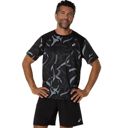  Asics Men's Road All Over Print SS Top Performance Black เสื้อวิ่งแขนสั้น 1