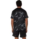  Asics Men's Road All Over Print SS Top Performance Black เสื้อวิ่งแขนสั้น 2