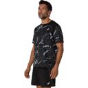  Asics Men's Road All Over Print SS Top Performance Black เสื้อวิ่งแขนสั้น 3