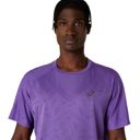 Asics Men's Metarun SS Top Edo Purple | เสื้อวิ่งแขนสั้นชาย 4