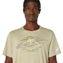 Asics Men's Fujitrail Logo SS Top Khaki เสื้อวิ่งแขนสั้นผู้ชาย 4