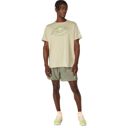 Asics Men's Fujitrail Logo SS Top Khaki เสื้อวิ่งแขนสั้นผู้ชาย 6