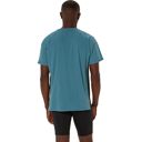 Asics Men's Light Knit Short Sleeve Top Atlantis Blue เสื้อวิ่งแขนสั้น 2