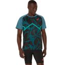 Asics Men's Light Knit Short Sleeve Top Atlantis Blue เสื้อวิ่งแขนสั้น 1