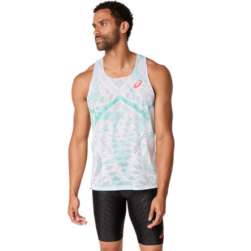 Asics Men's Metaspeed Singlet Soothing Sea เสื้อกล้ามสำหรับนักวิ่ง