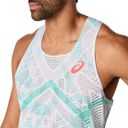 Asics Men's Metaspeed Singlet Soothing Sea เสื้อกล้ามสำหรับนักวิ่ง 4