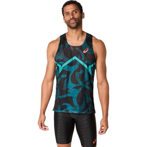Asics Men's Metaspeed Singlet Atlantis Blue เสื้อกล้ามสำหรับนักวิ่ง