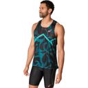 Asics Men's Metaspeed Singlet Atlantis Blue เสื้อกล้ามสำหรับนักวิ่ง 3