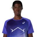 Asics Men's Light Knit Short Sleeve Top Cobalt Burst เสื้อวิ่งแขนสั้นผู้ชาย 4