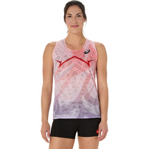 Asics Women's Metaspeed Singlet Flash Red | เสื้อกล้ามวิ่งสำหรับวันแข่งขัน
