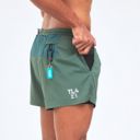 Training Lab Men's 4” Flow+ Shorts Green กางเกงวิ่งน้ำหนักเบา 3
