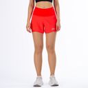 Training Lab Women’s 2 in 1 Fly Shorts Red | กางเกงวิ่งที่เบา คล่องตัว และมั่นใจ 1