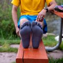Injinji Run Lightweight No‑Show 2026 Carbon ถุงเท้าแยกนิ้ว 3