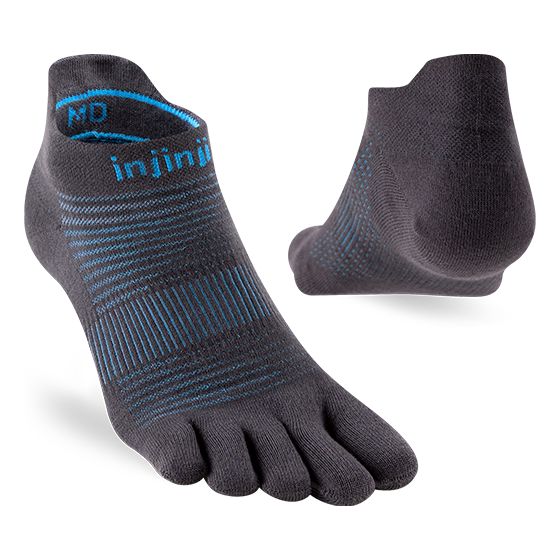 Injinji Run Lightweight No‑Show 2026 Carbon ถุงเท้าแยกนิ้ว