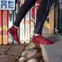 Injinji Run Lightweight No‑Show 2026 Mahogany ถุงเท้าแยกนิ้ว 3