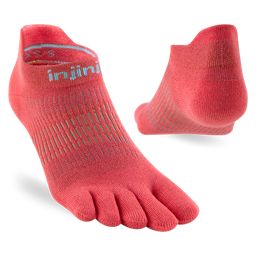 Injinji Women's Run Lightweight No‑Show 2026 Coral ถุงเท้าแยกนิ้ว (สำหรับผู้หญิง)
